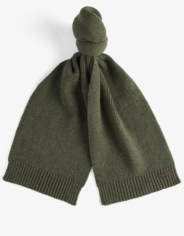 CARLTON FLECK BEANIE & SCARF Gift Set Mens Olive