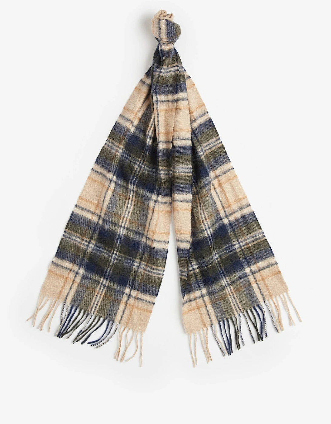 NEW CHECK Unisex Adults Tartan Scarf Sand Beige Plaid, 7 of 6