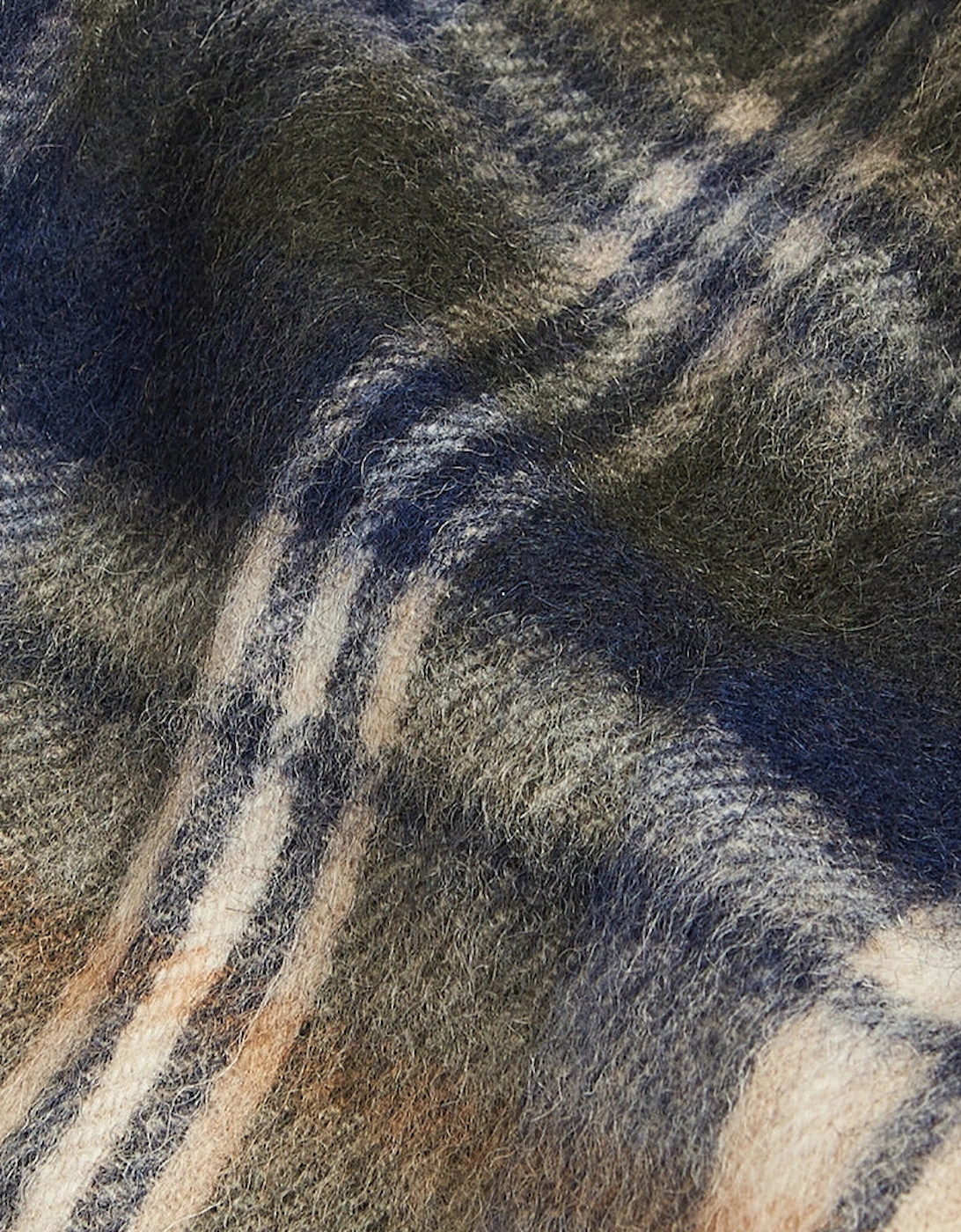 NEW CHECK Unisex Adults Tartan Scarf Sand Beige Plaid