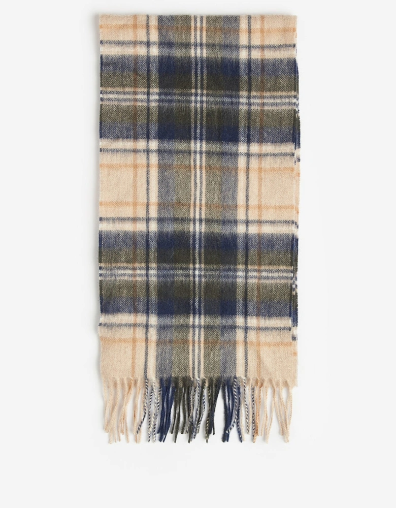 NEW CHECK Unisex Adults Tartan Scarf Sand Beige Plaid