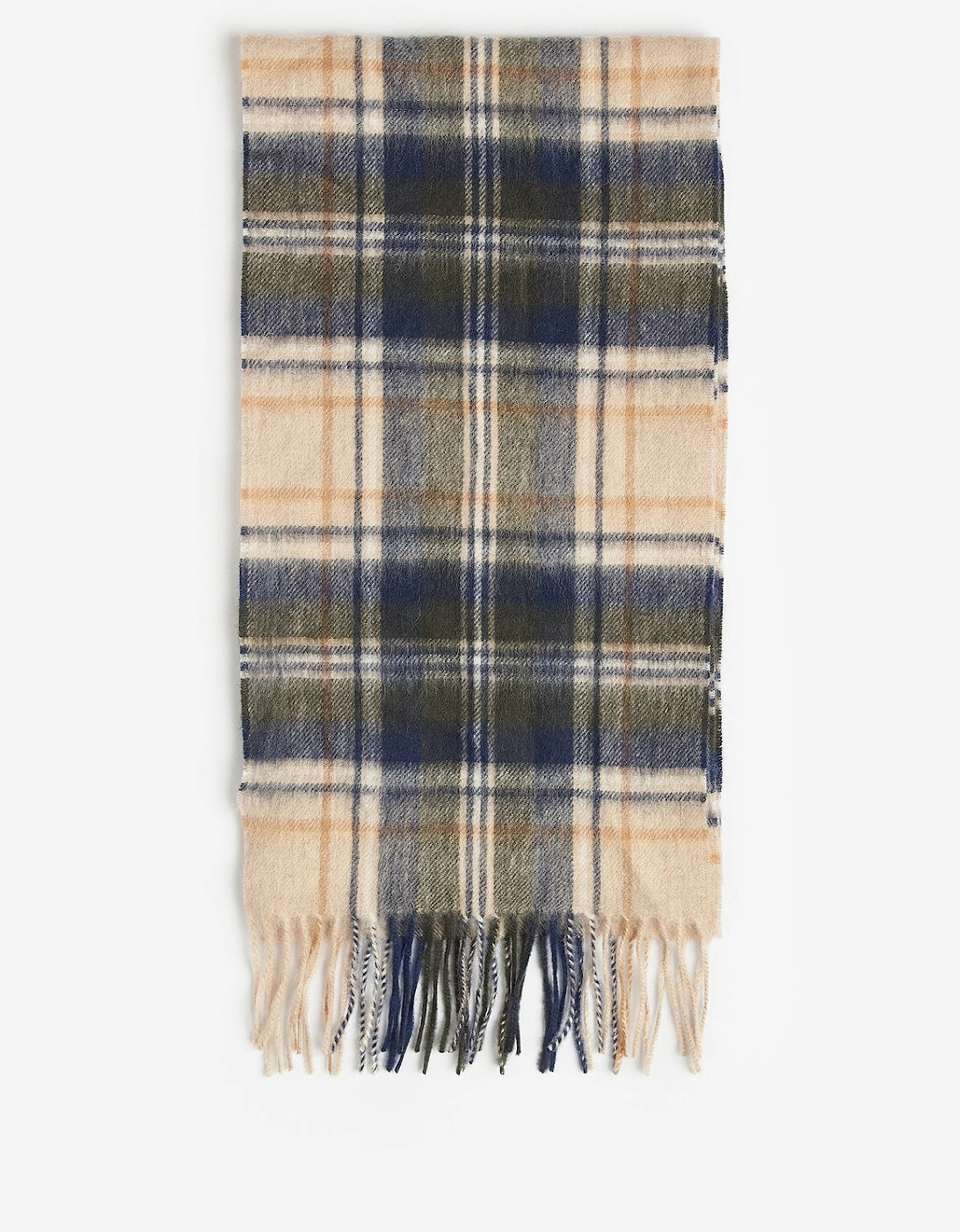 NEW CHECK Unisex Adults Tartan Scarf Sand Beige Plaid
