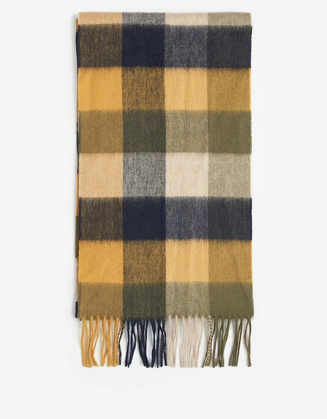 LAMBSWOOL TATTERSALL Scarf Unisex Adults Forest Mist