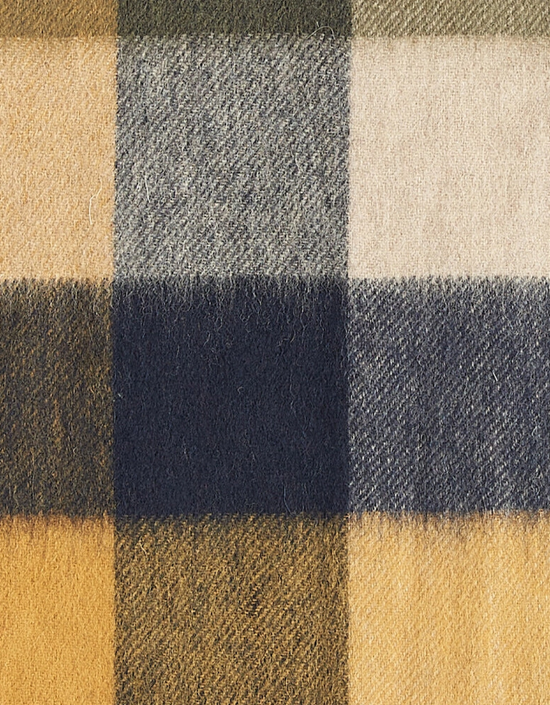 LAMBSWOOL TATTERSALL Scarf Unisex Adults Forest Mist