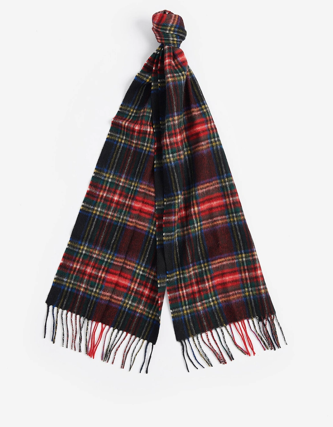 NEW CHECK Unisex Adults Tartan Scarf Black Stewart, 5 of 4