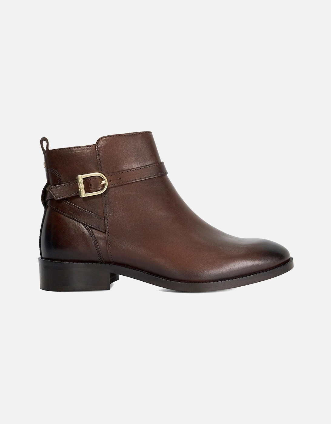 Dune Pemma Leather Women's Brown Boots