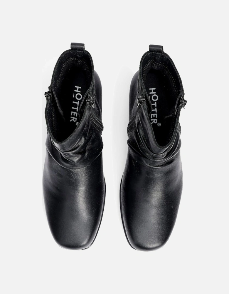 Milton Womens Wide Fit Ankle Boots