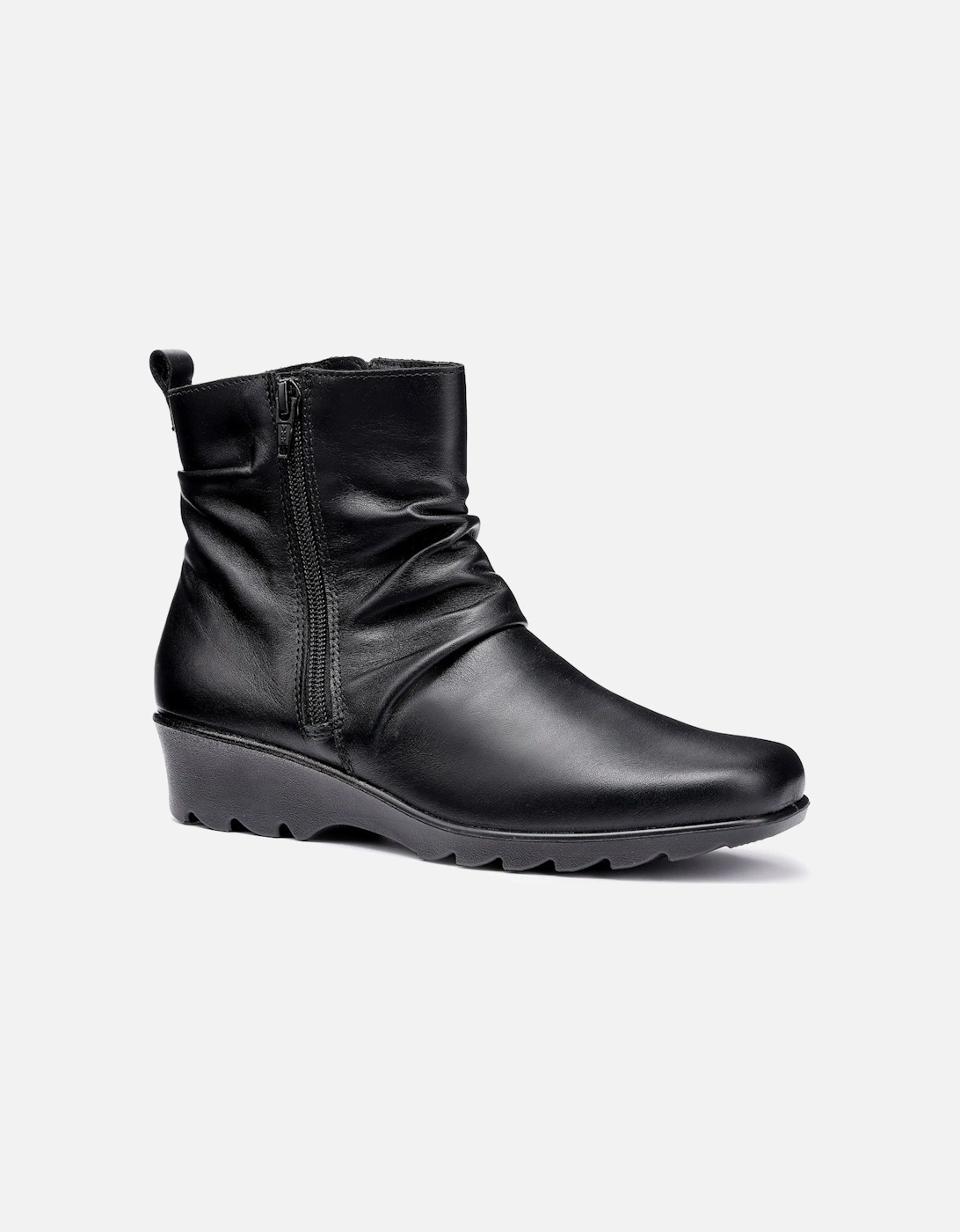 Hotter Women's Milton Womens Wide Fit Ankle Boots - Black - Size: 4