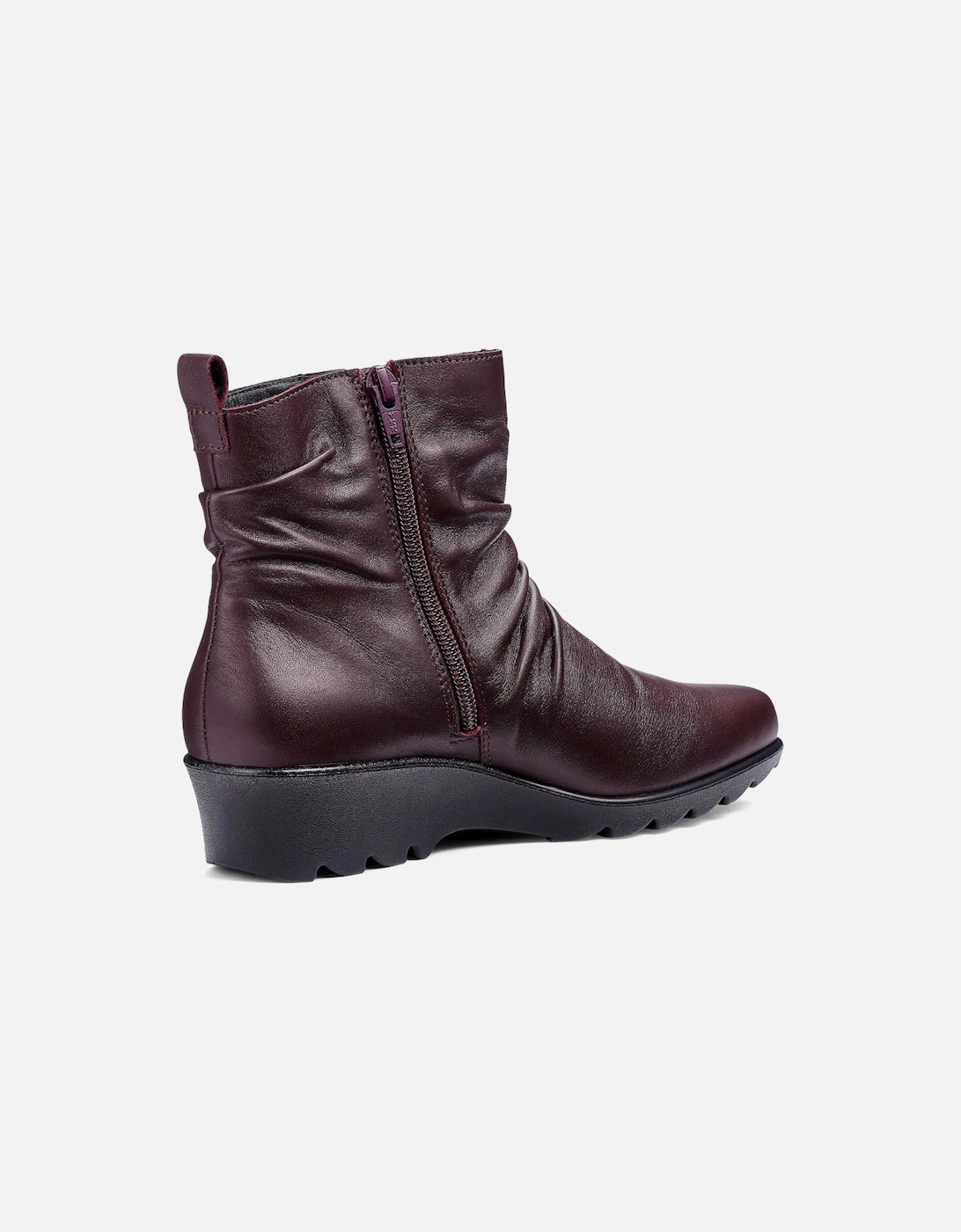 Milton Womens Low Wedge Ankle Boots