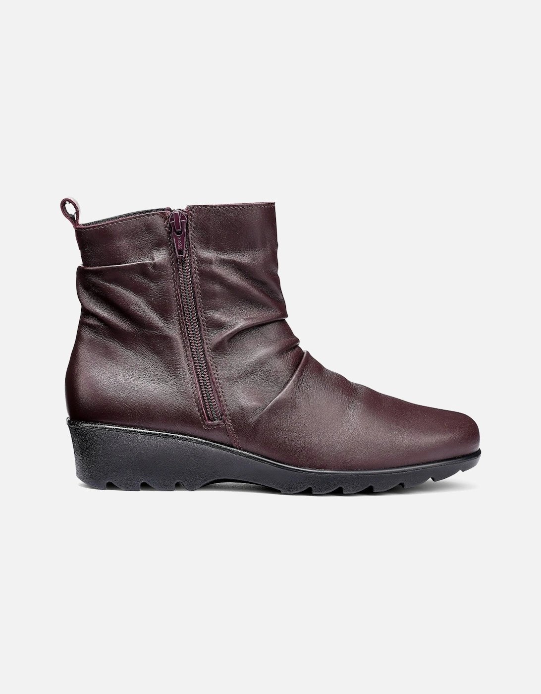 Milton Womens Low Wedge Ankle Boots
