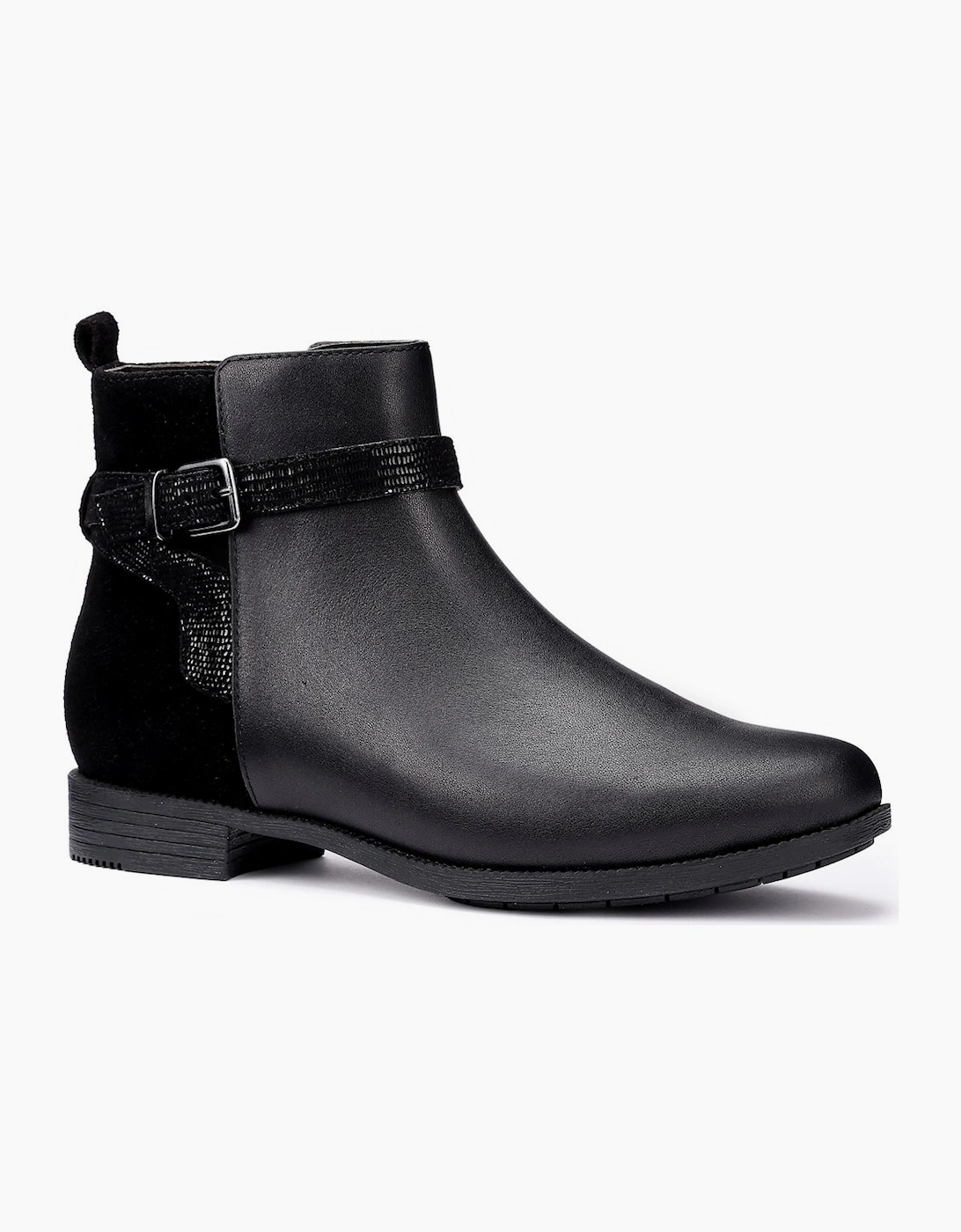 Hotter Women's Haydock Womens Wide Fit Ankle Boots - Black - Size: 6