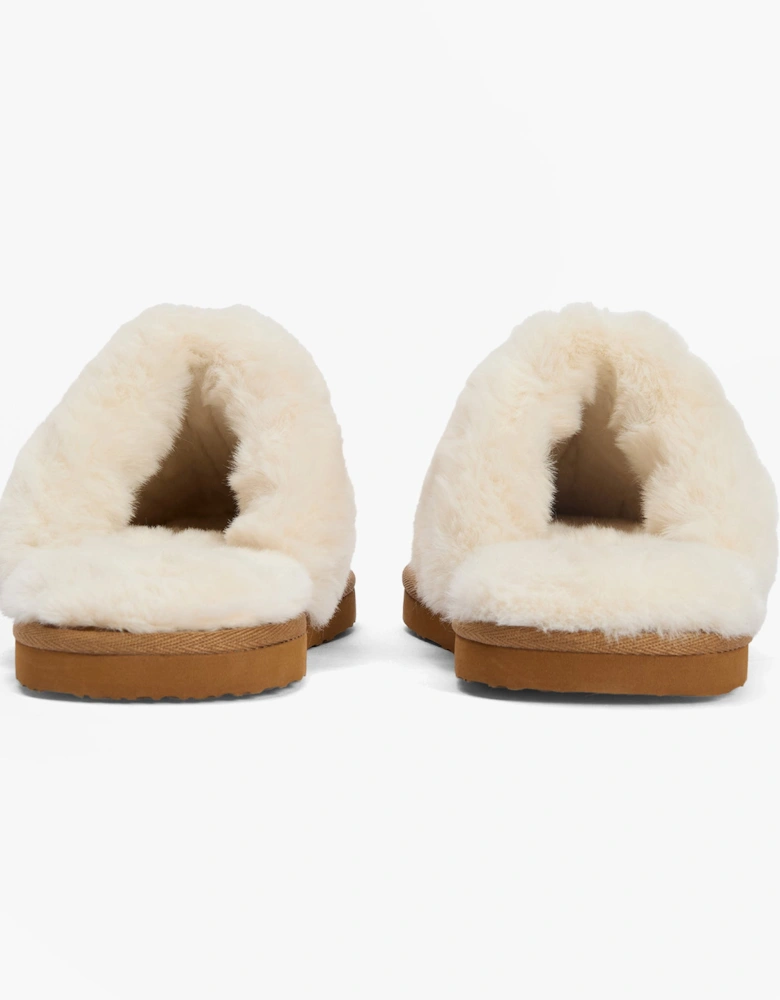 CLAUDIA Womens Mule Slippers Hessian Tartan