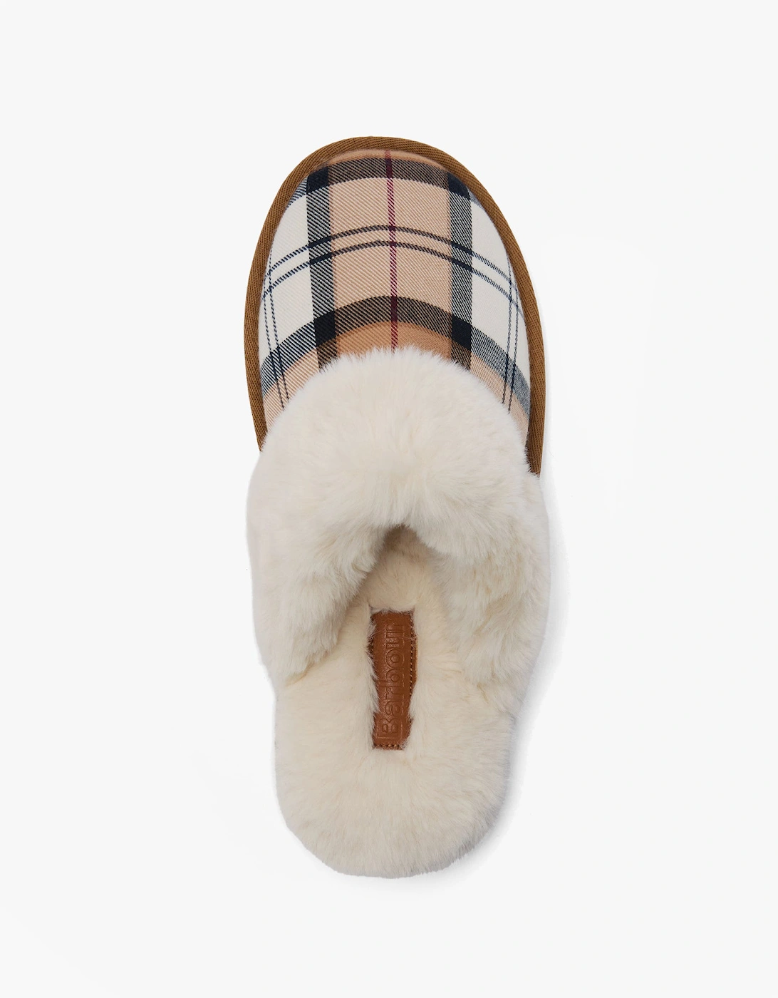 CLAUDIA Womens Mule Slippers Hessian Tartan