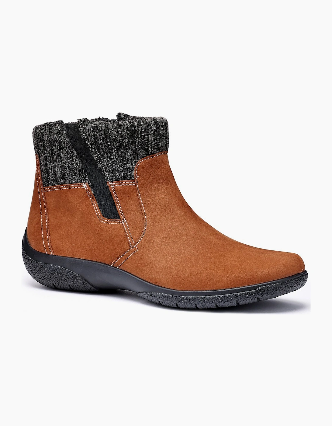 Hotter Women's Brown Malham Wide Fit Ankle Boots - Size: 6.5