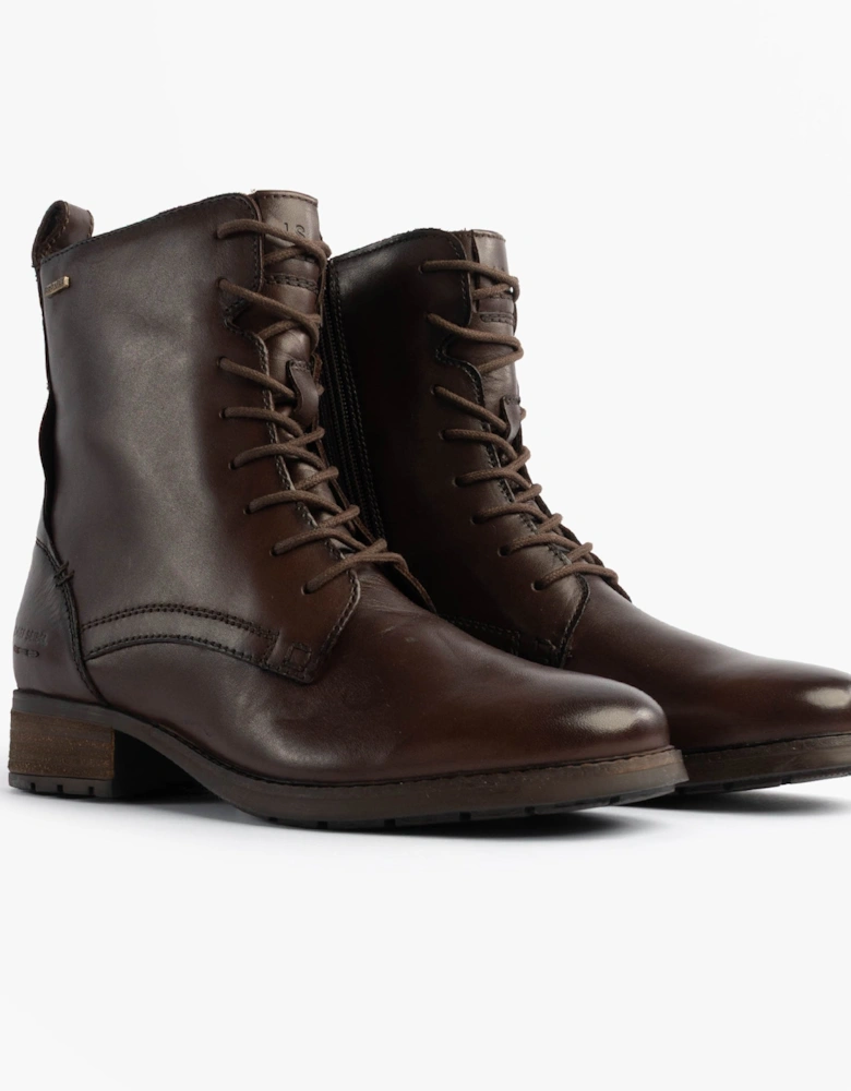 KATE 50 Womens Lace Up Boots Moro Brown