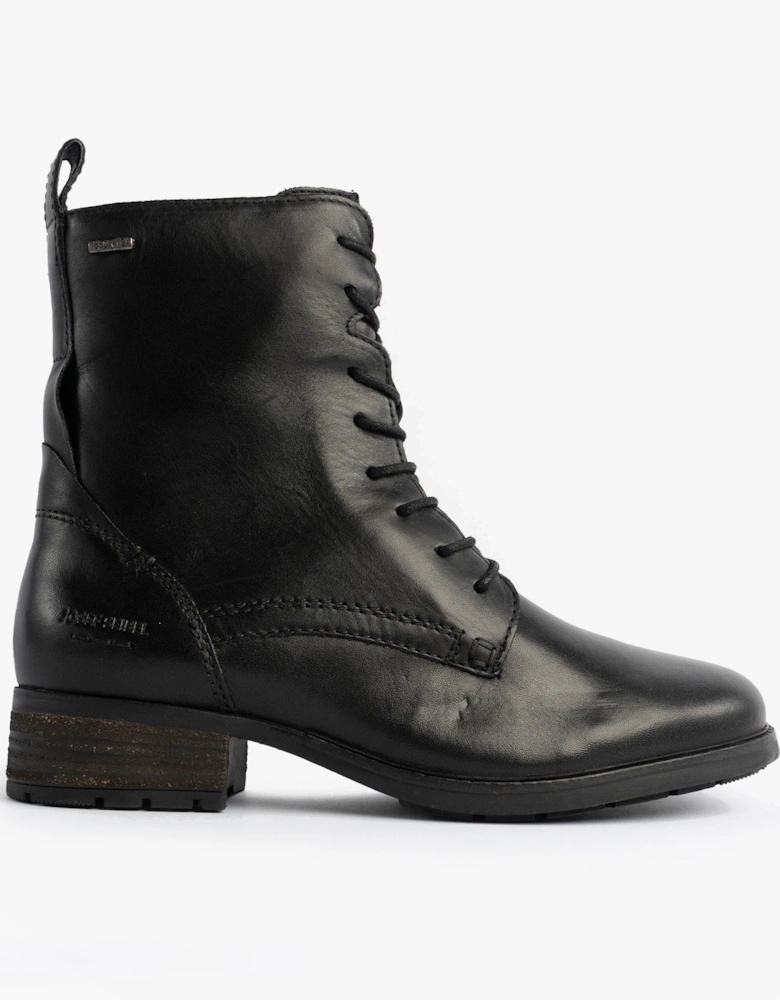 KATE 50 Womens Waterproof Lace Up Boots Black