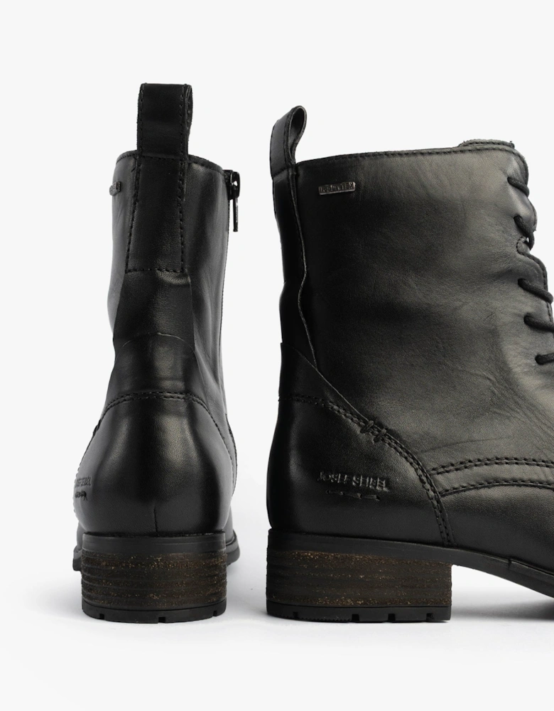 KATE 50 Womens Waterproof Lace Up Boots Black