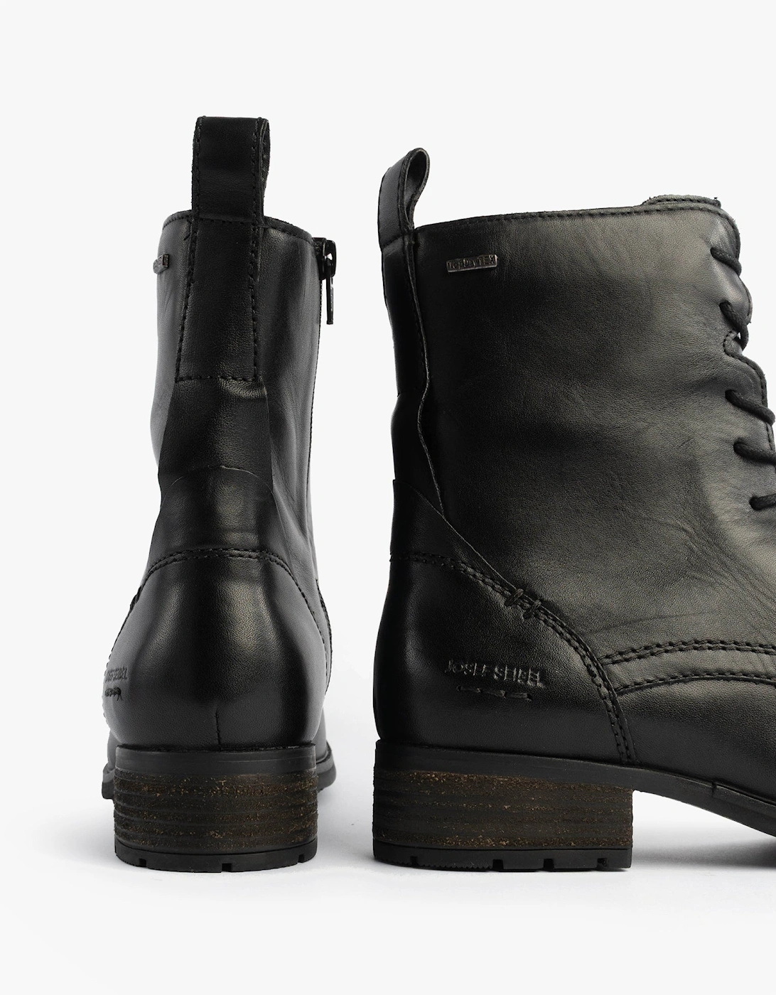 KATE 50 Womens Waterproof Lace Up Boots Black