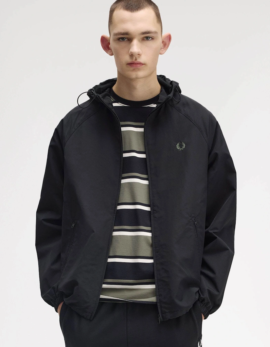 Mens Hooded Shell Jacket - Black 102