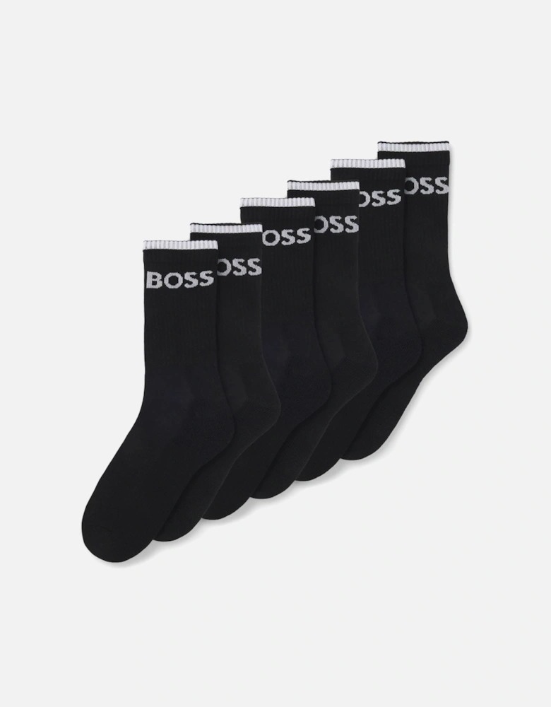 6 Pack of Ribbed Short Socks