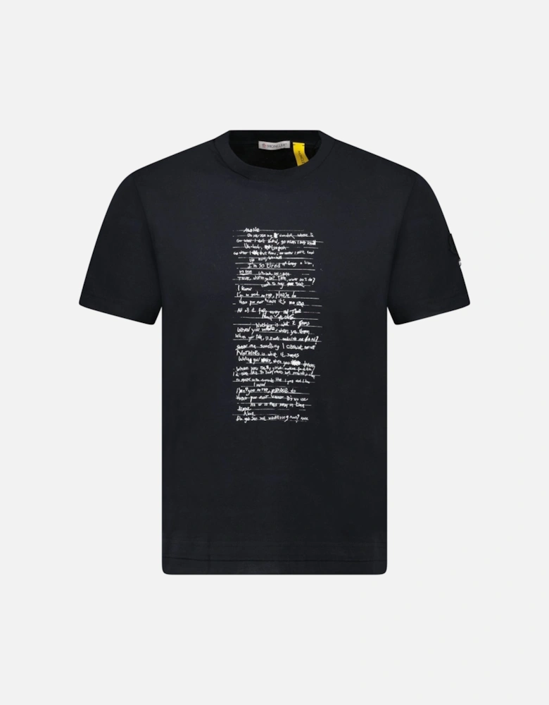 Moncler x Willow Smith Lyric T-Shirt in Black