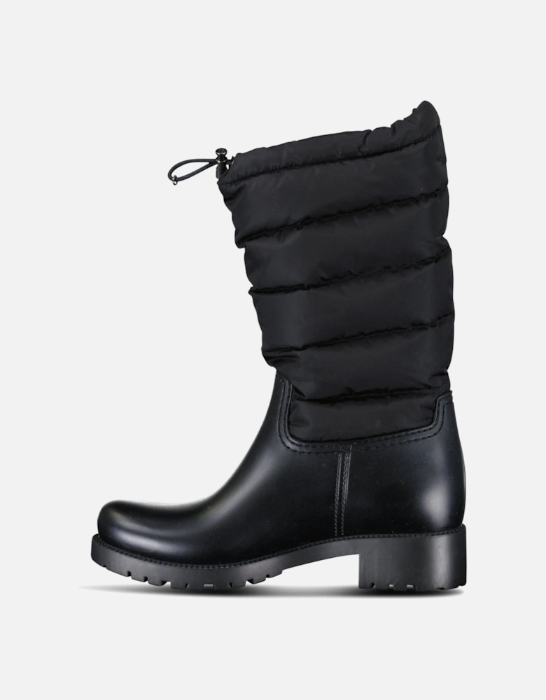 Moncler’s Ginette Rain Boots in Black
