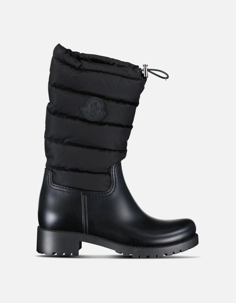 Moncler’s Ginette Rain Boots in Black