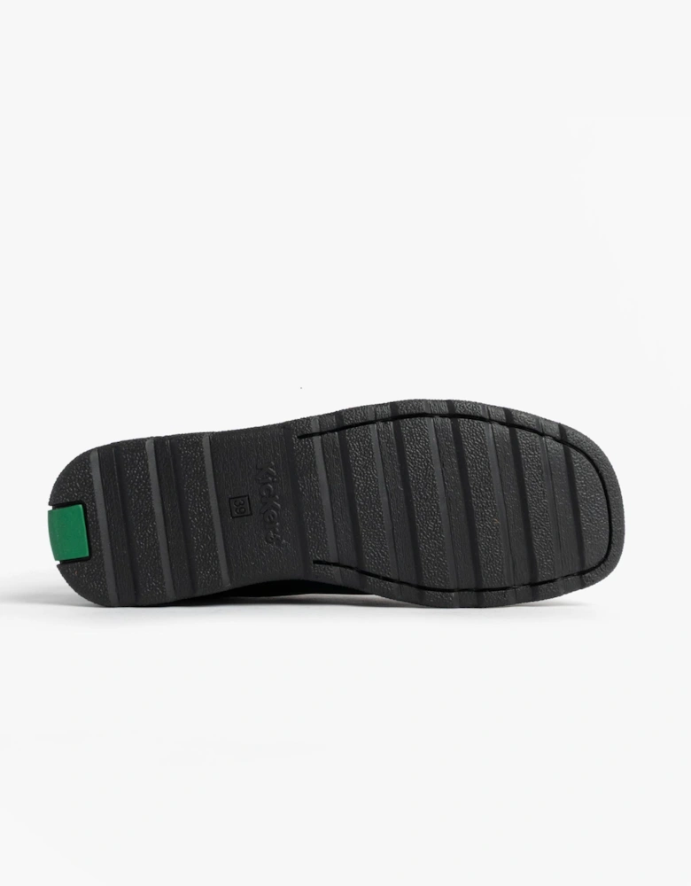 114245 FRAGMA SLIP Boys School Shoes Black