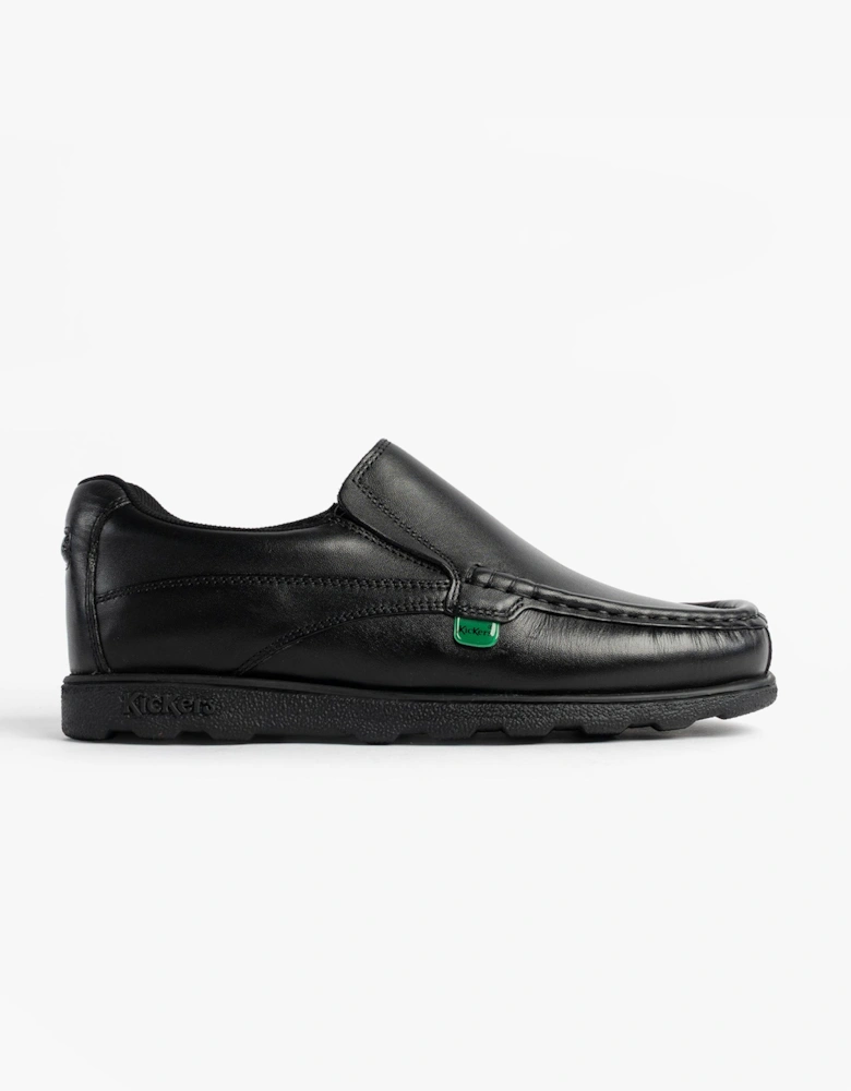 114245 FRAGMA SLIP Boys School Shoes Black