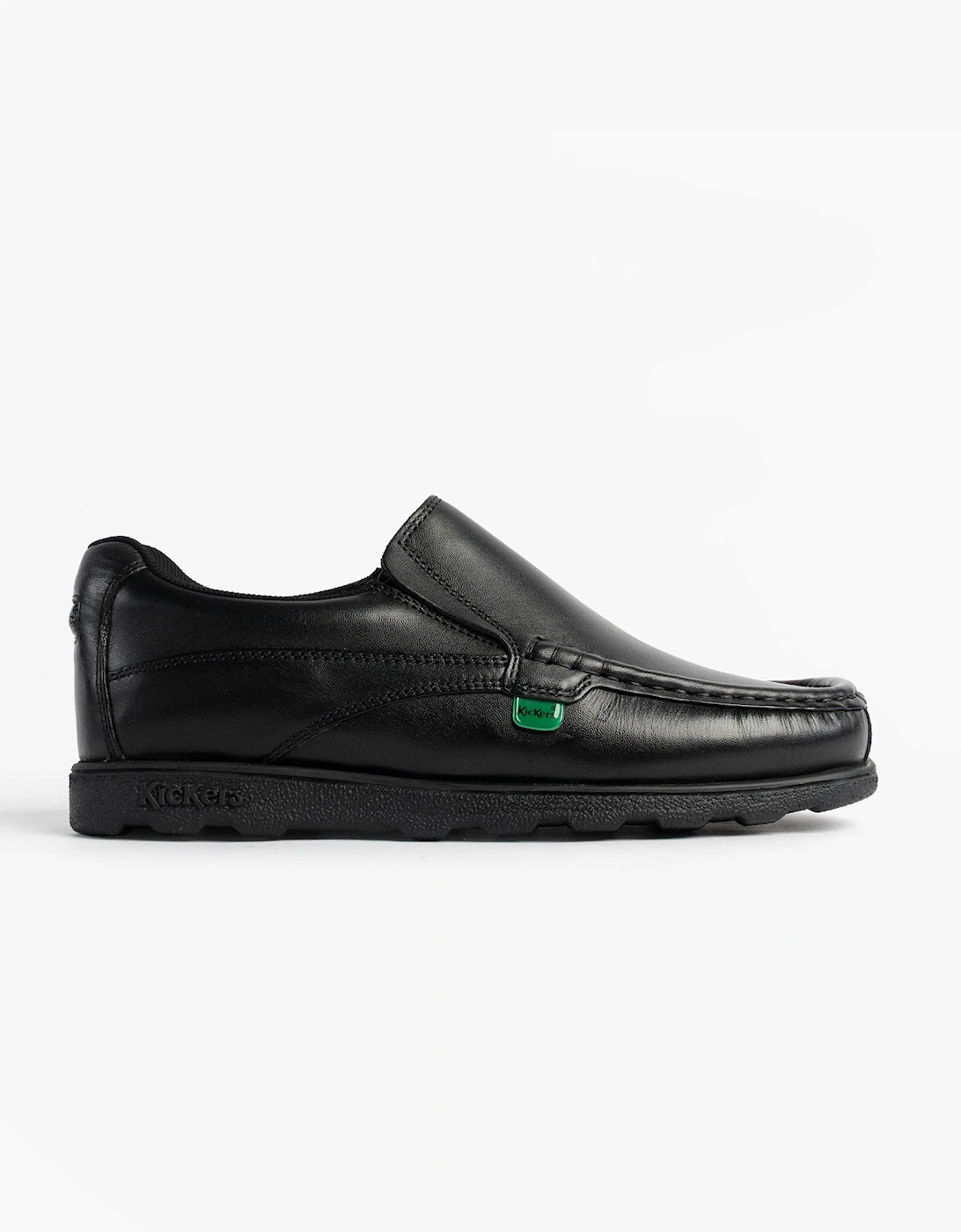 Kickers Boy's Kickers 114245 FRAGMA SLIP Boys School Shoes Black