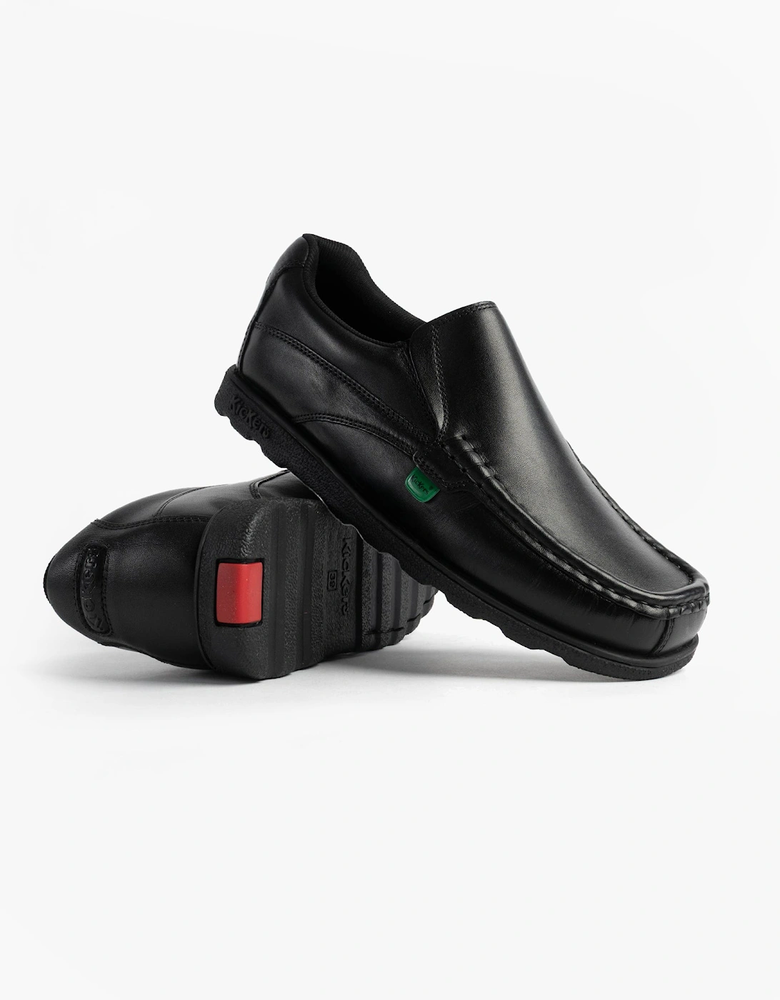114245 FRAGMA SLIP Boys School Shoes Black