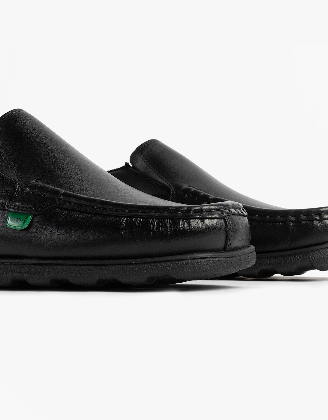 114245 FRAGMA SLIP Boys School Shoes Black