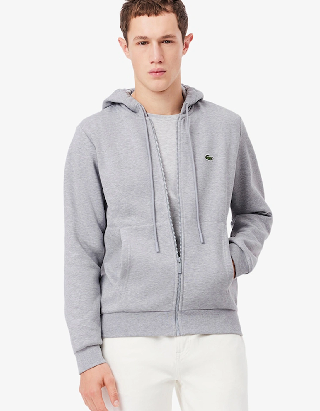 Lacoste Men's Zip-Up Fleece Hoodie  6 Xl