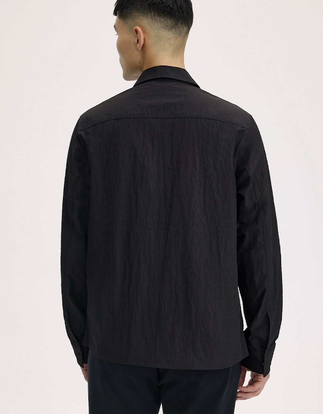 Textured Zip-Through Overshirt