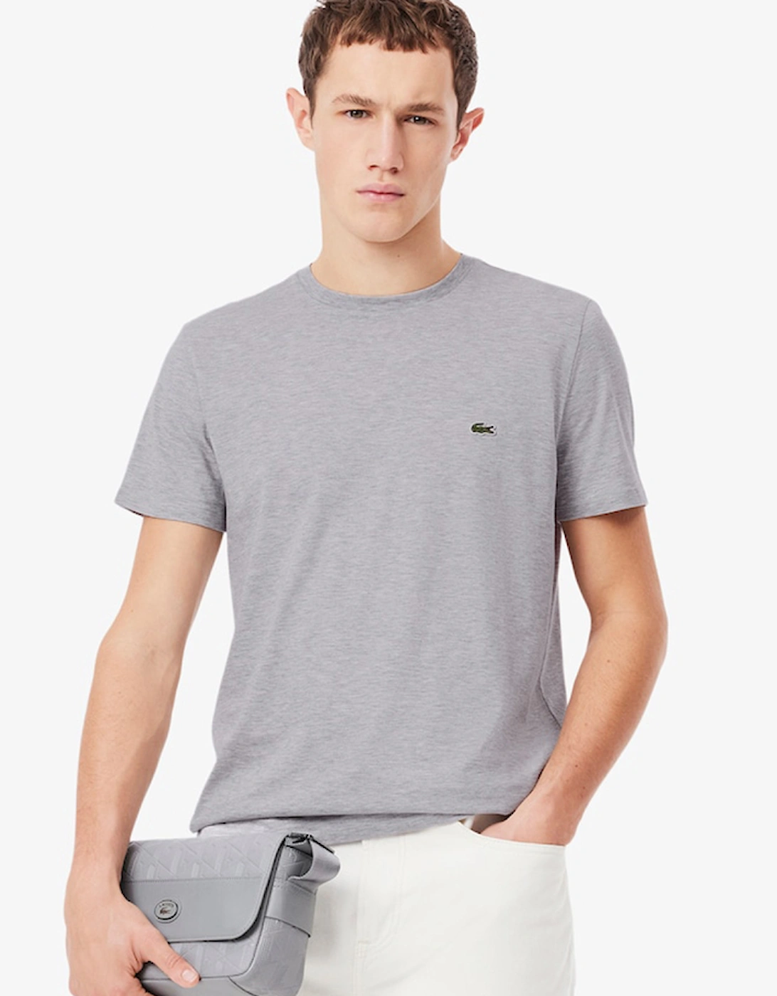 Men's Cotton Pima Jersey Crew Neck T-Shirt, 3 of 2