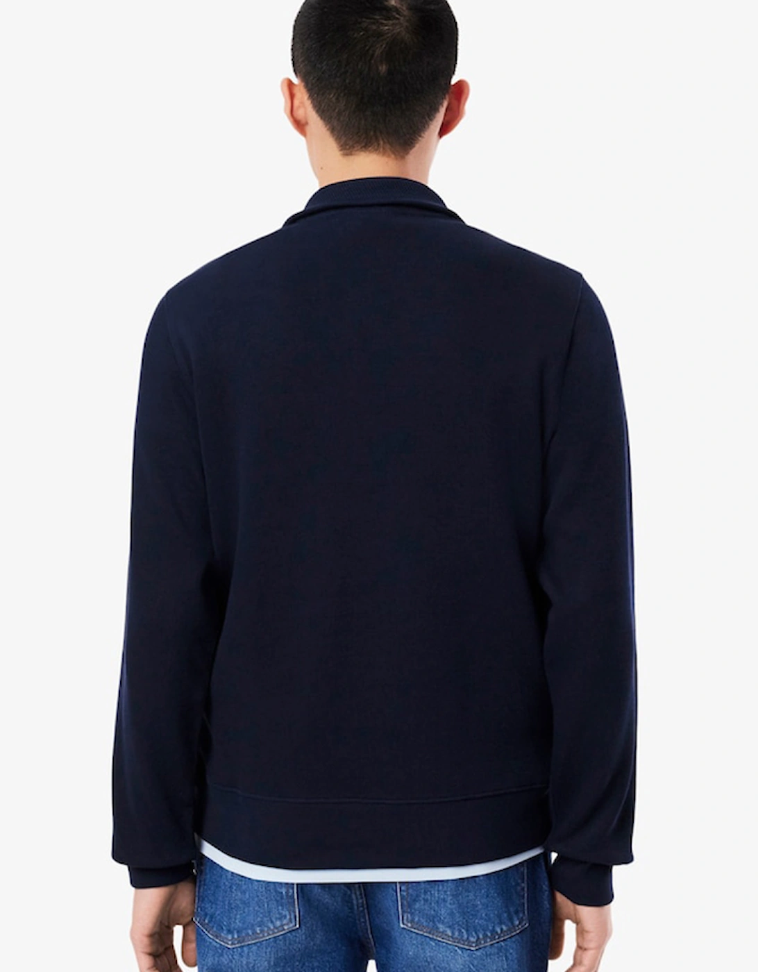 Men's Zip-Up High Neck Interlock Sweatshirt