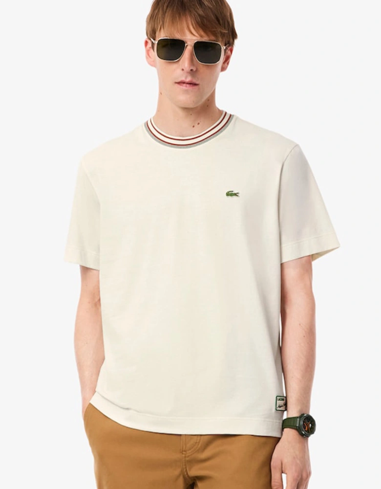 French Made Stripe Neck T-Shirt
