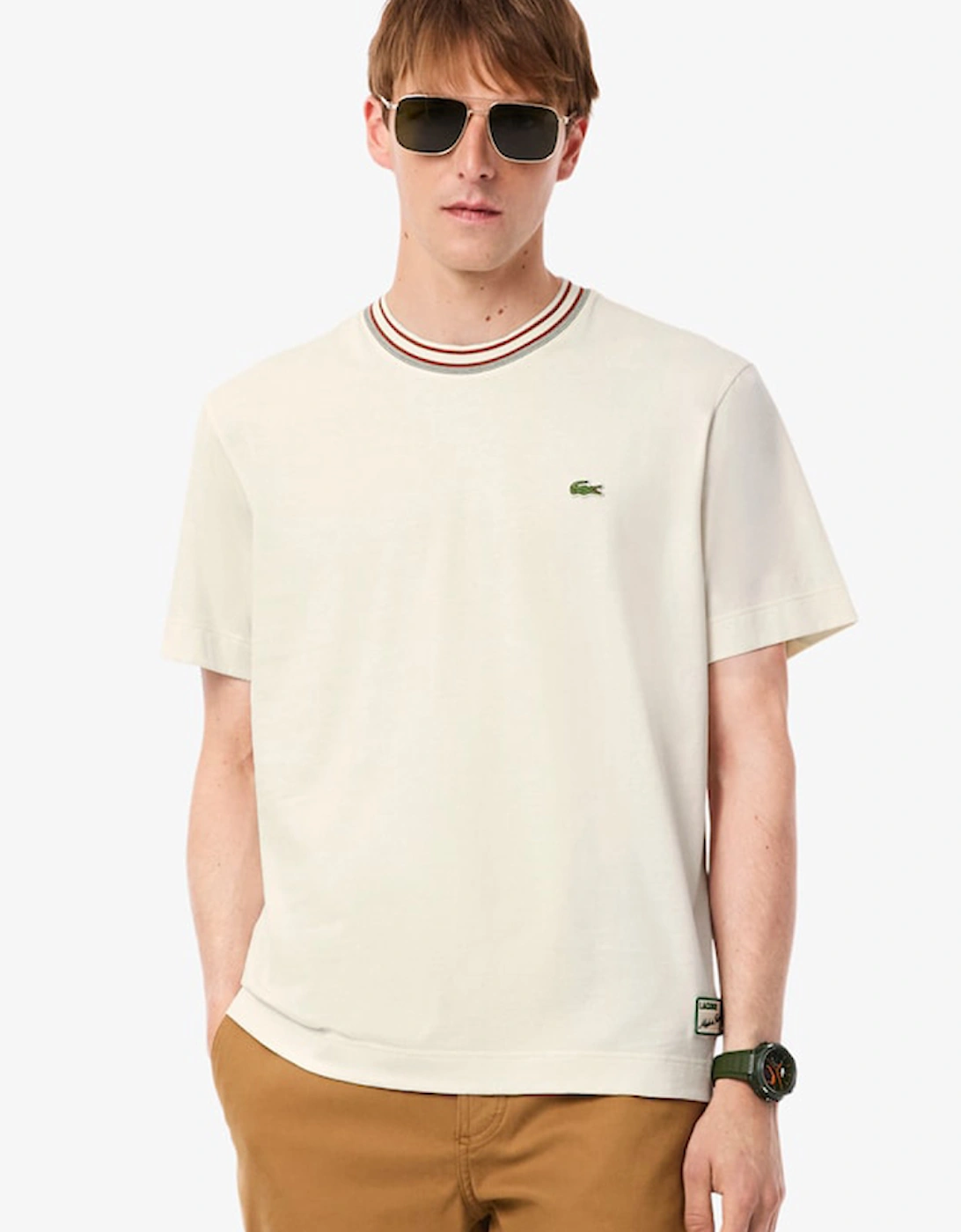 French Made Stripe Neck T-Shirt, 3 of 2