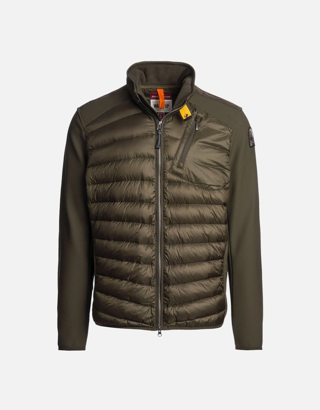 Men's Parajumpers Jayden Hybrid Jacket 0117 Deep Moss - Tan - Size: 40/Regular