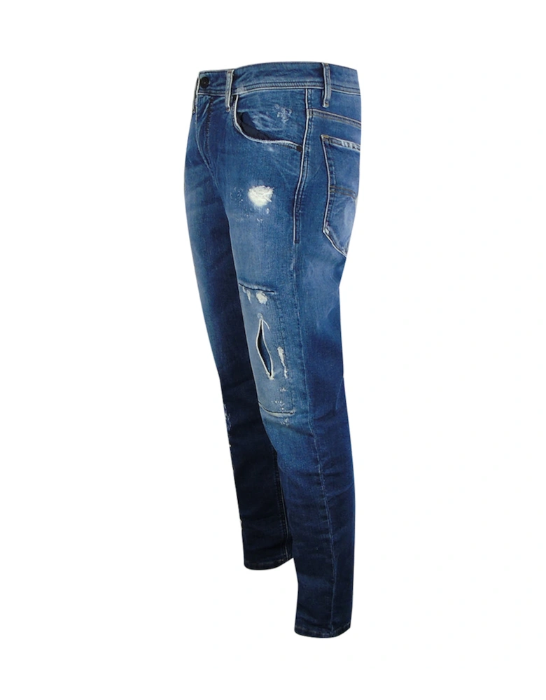 Narrot-T Ripped Style Blue Jogg Jean
