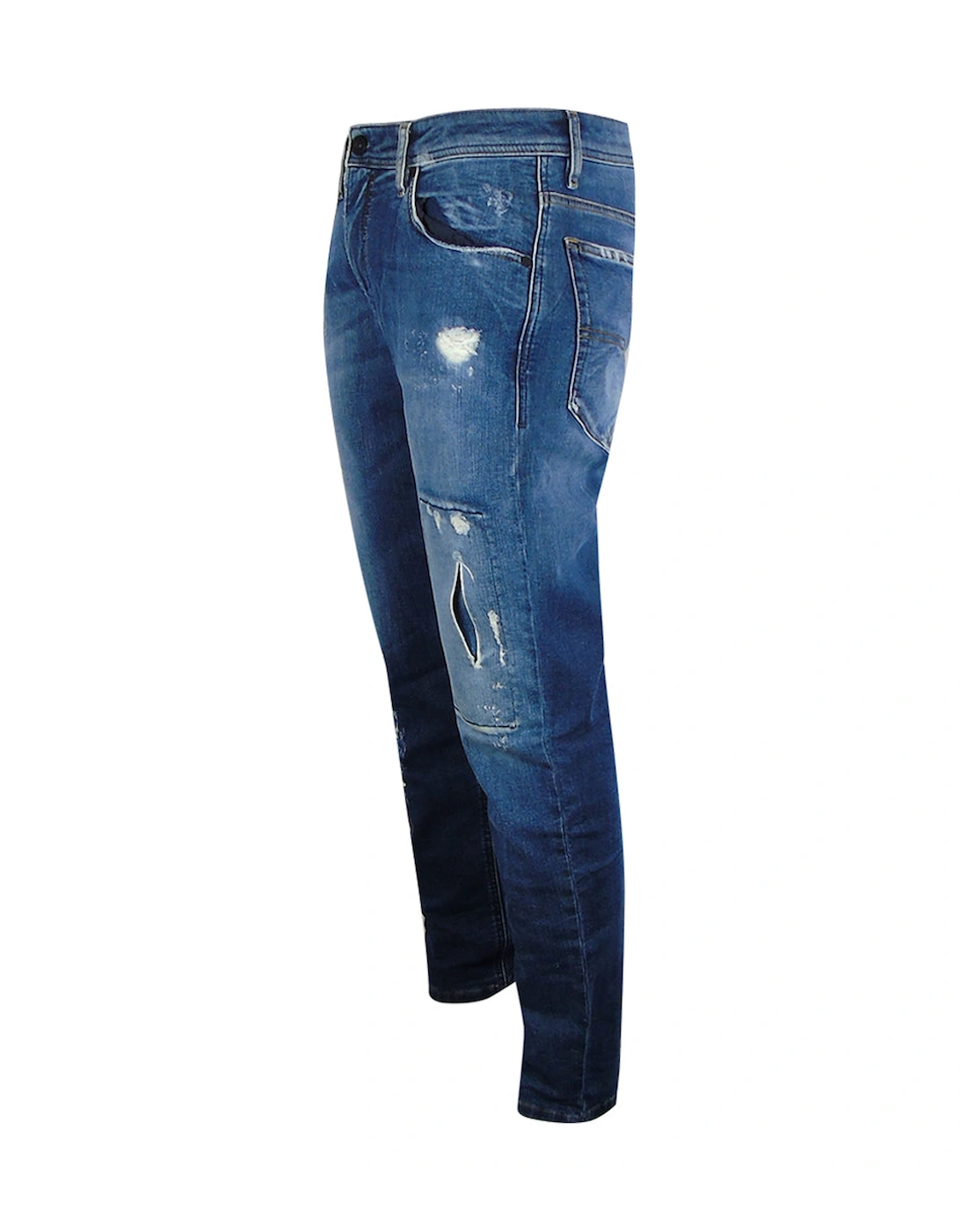 Narrot-T Ripped Style Blue Jogg Jean