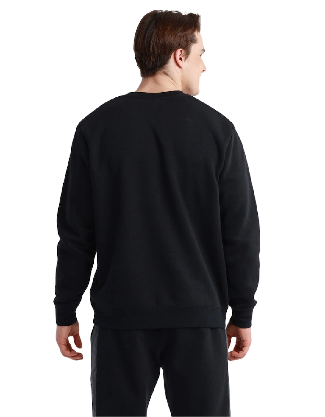 Large Swoosh Logo Black Jumper