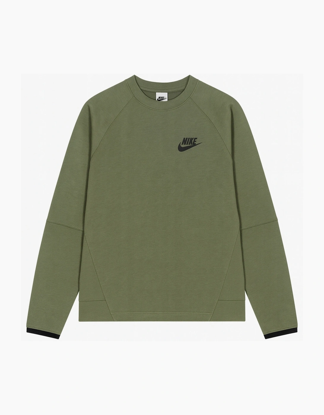 Men's Nike Plain Khaki Green Jumper - Tan - Size: 36