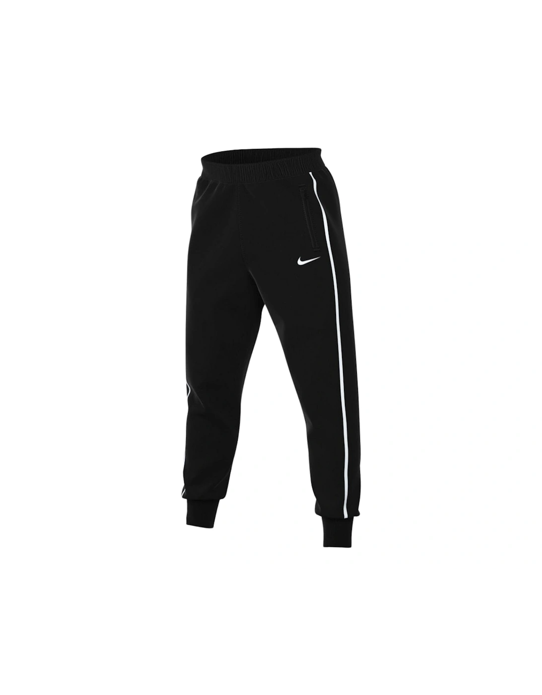 Striped Hem Black Joggers, 4 of 3