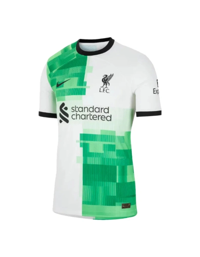 Liverpool White And Green Football Top