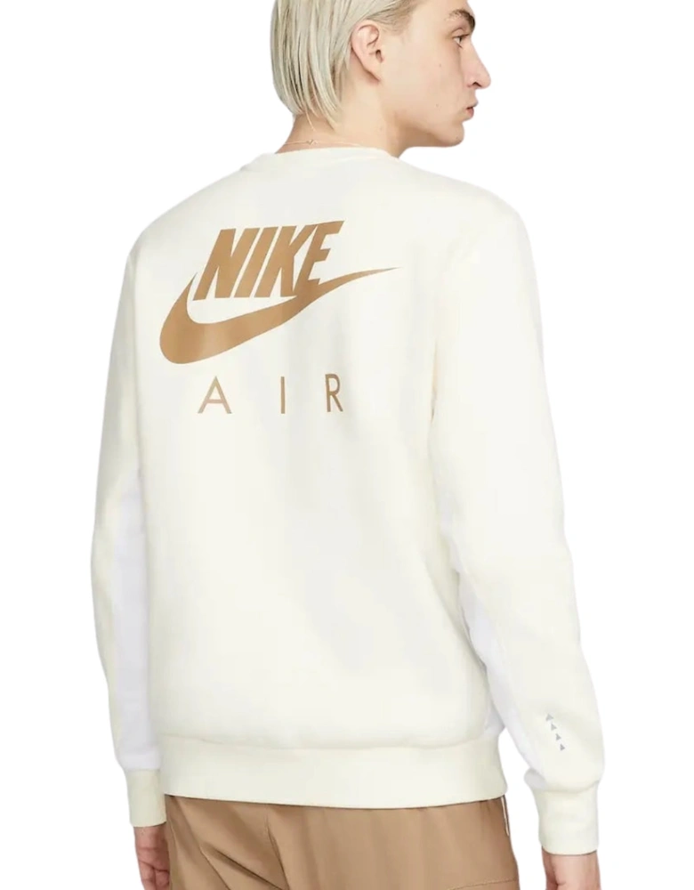 Air Large Logo White Jumper