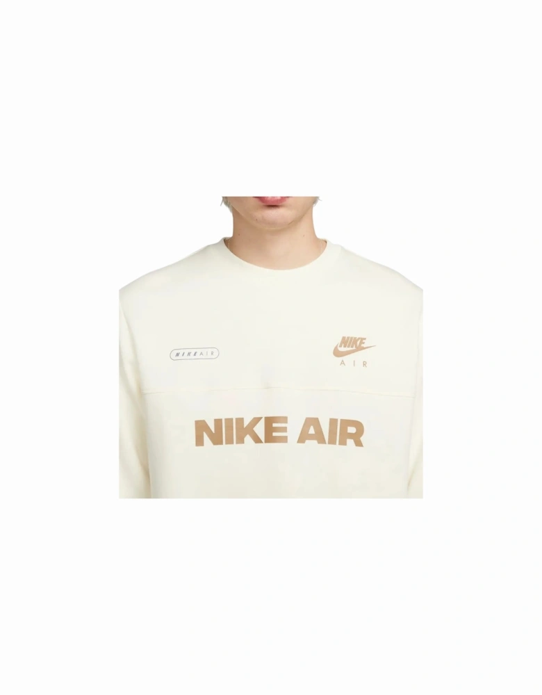 Air Large Logo White Jumper