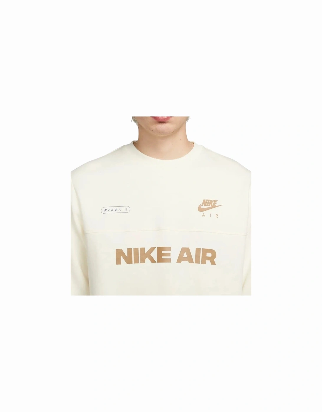 Air Large Logo White Jumper