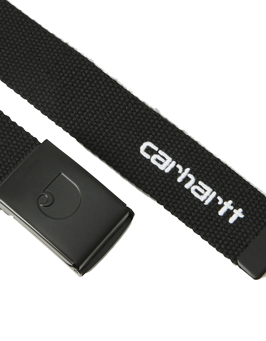 C-Logo Tonal Belt Black/White