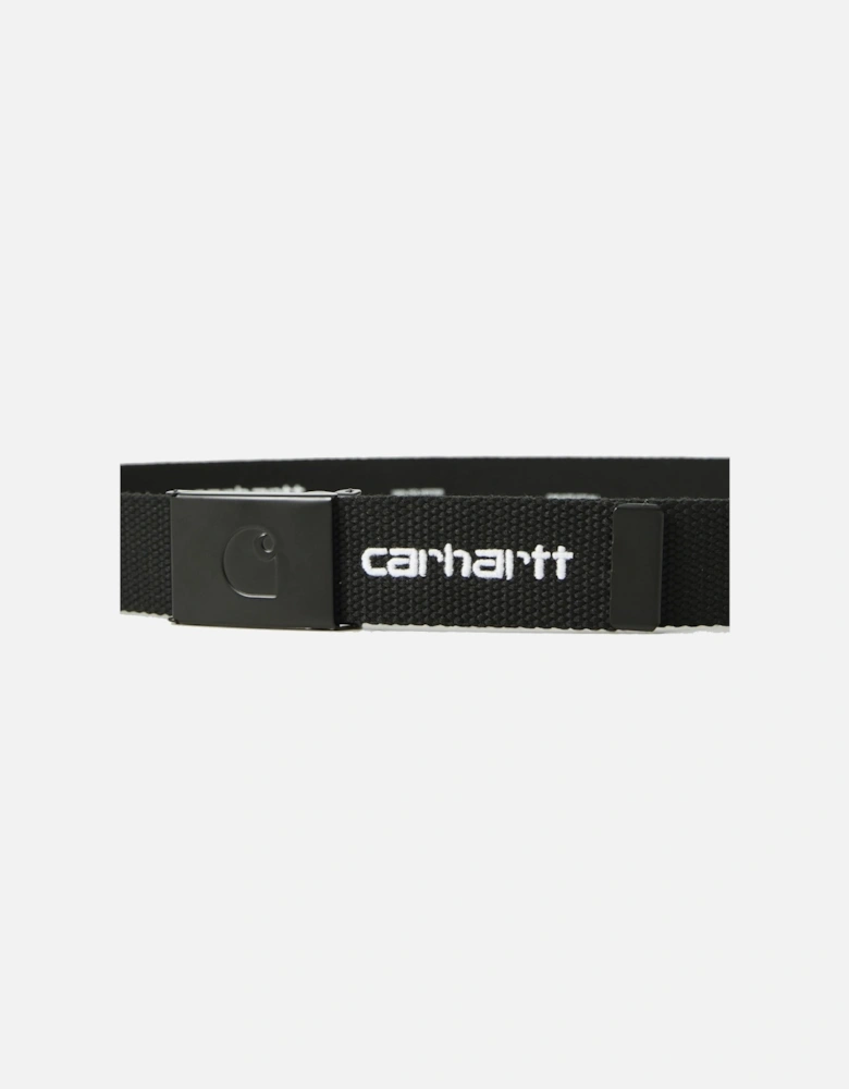 C-Logo Tonal Belt Black/White