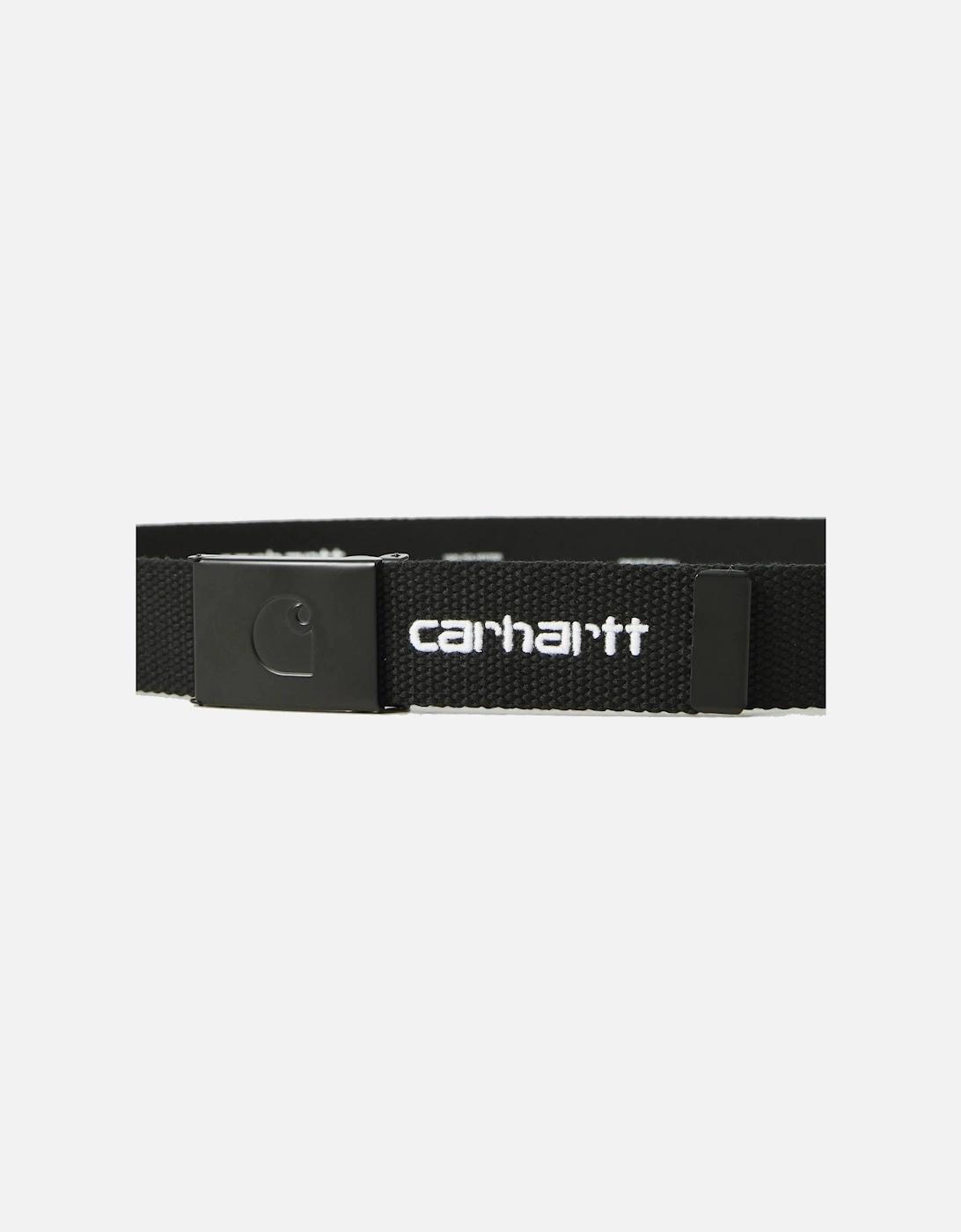 C-Logo Tonal Belt Black/White